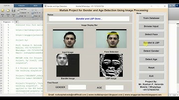 Gender and Age Detection Using Image Processing Matlab Source Code | Gender and Age Classification
