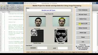 Gender and Age Detection Using Image Processing Matlab Source Code | Gender and Age Classification Wealth