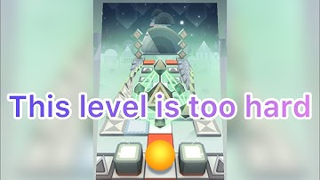 Trying to beat Cube on the easy way in Rolling Sky