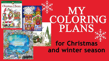 My #coloring plans for Christmas and winter seasons #adultcoloring
