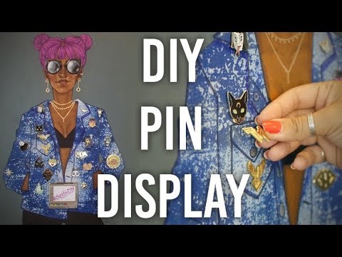 Getting a Pin Board  Display Enamel Pins & Keyring DIY Collection IKEA 