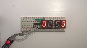 ATtiny Seven Segment Display With 10 ms delay