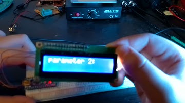 как сделать простейшее меню для 1602