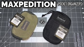 POCKET ORGANIZERS - MAXPEDITION - HOOK & LOOP ZIPPER POCKET -VS- MICRO POCKET ORGANIZER- QUICK LOOK!