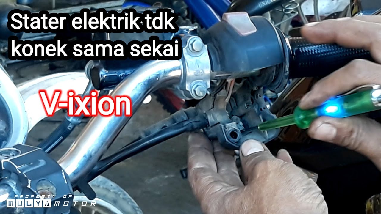 Stater elektrik Vixion tidak konek sama sekali,ini salah satu masalahnya.