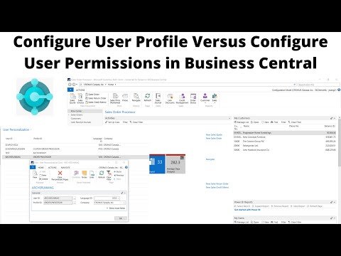 Configure User Profile Versus Configure User Permissions In Business Central