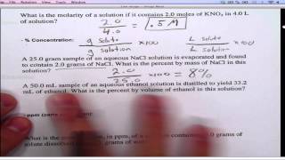 Concentration Calculations screenshot 2