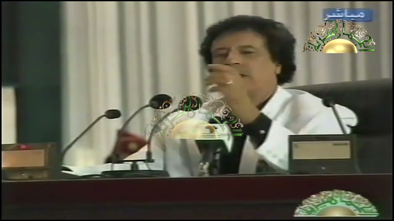 العقيد معمر القذافي : لماذا نحارب أمريكا ؟