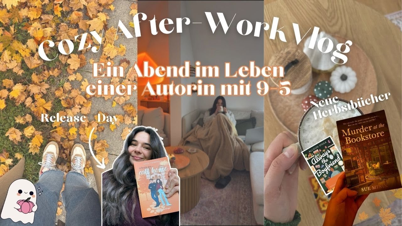 Abend im Leben einer Autorin mit 9-5✨ | Neue Herbstbücher 📚, Kürbissuppe 🎃& Zeit für Selfcare💆🏼‍♀️
