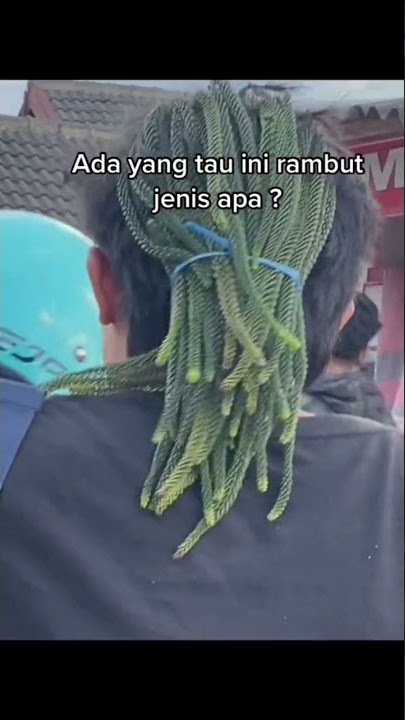 Viral, Rambut Unik Mirip Daun Pohon Cemara