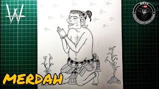 Wayang Kamasan Merdah Wanxdrawing
