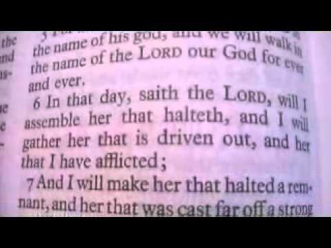 Micah 4 Holy Bible (King James)