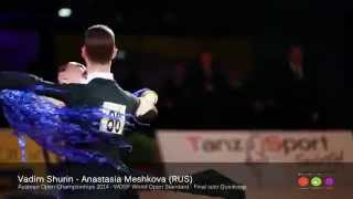 AOC 2014 | WO STD - Final solo Quickstep | Vadim Shurin - Anastasia Meshkova