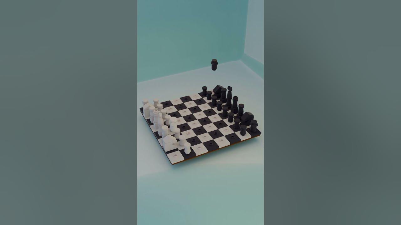 Собрал lego шахматы в 3D #shorts #blender - YouTube