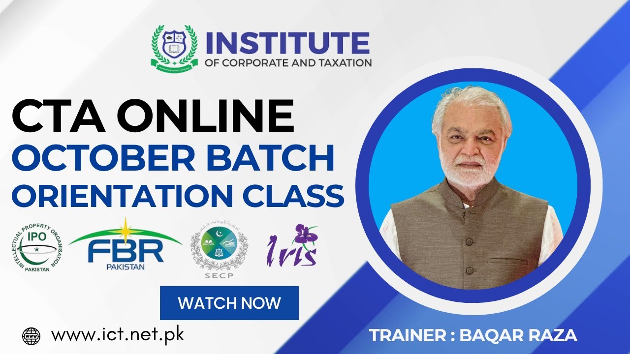 CTA ONLINE | OCTOBER BATCH | ORIENTATION CLASS - YouTube