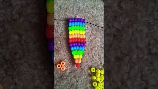 Make a ladder sitch tie with me for the first time #kandi