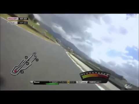 画像: MotoGP ＃46 バレンティーノ・ロッシ オンボード映像 最高速351km/h www.youtube.com