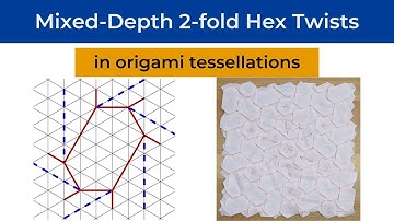 Mixed-Depth 2-fold Hexagon Twists Origami Tessellation Tutorial