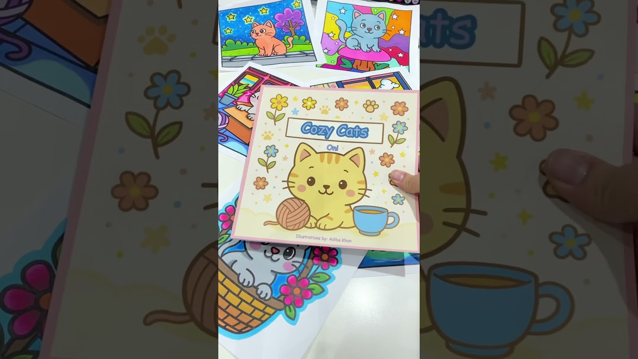 Cozy Cats Colouring Book