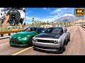 Dodge demon  bmw m4 g82  forza horizon 5  thrustmaster t300rs gameplay