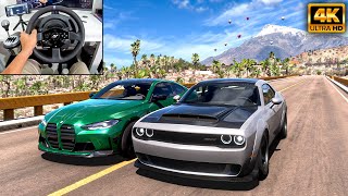 Dodge Demon & BMW M4 G82 | Forza Horizon 5 | Thrustmaster T300RS gameplay