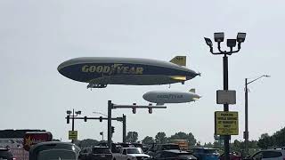 EAA 2025 with 2 Good Year blimps #fyp #planes