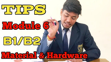How to clear module 6(Material and Hardware) B1/B2 Important topic, questions and books