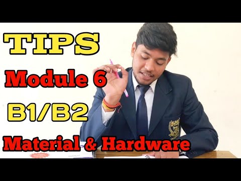 How to clear module 6(Material and Hardware) B1/B2 Important topic, questions and books