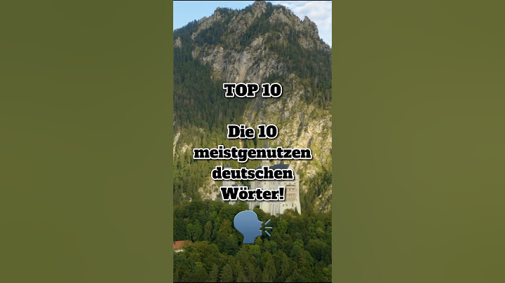 Diese 10 Wörter werden in Deutschland am meisten benutzt! #deutsch #sprache #fakten #top10 #shorts