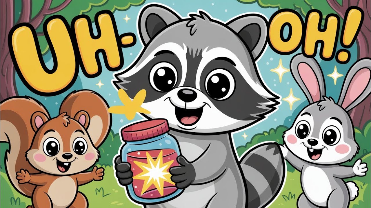 Rory Raccoon’s Fun Adventure: Learning to Fix Mistakes & Say Sorry! 🌟 ...