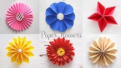 6 Easy Paper Flowers | Flower Making | DIY  - Durasi: 12.49. 