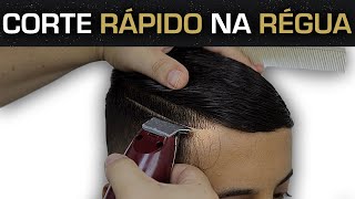 corte de cabelo masculino na regua