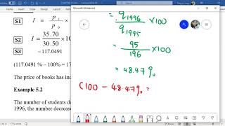 STA104 (IN3) Index Number Exp5.2