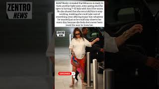 ASAP Rocky REVEALS Rihanna Wants 7–10 Kids &amp; Once Begged Him to STOP Working #shorts