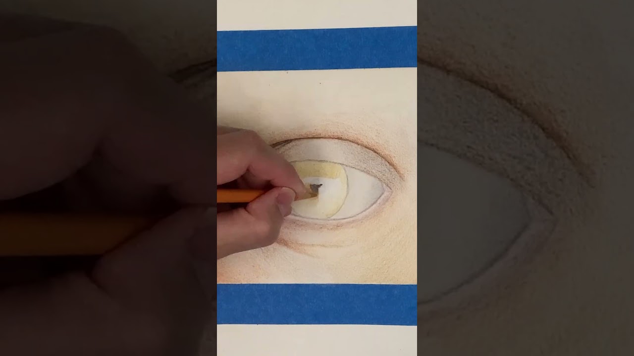 Realistic Eye Art Full Timelapse 