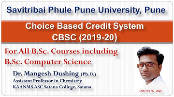Choice Based Credit System (CBCS) for BSc and BSc Comp.Sci. of SPPU Pune.