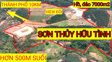 Bất động sản HIẾM - trang trại nghỉ dưỡng view hồ vườn có suối đất đồi đất sình, 7tỷ