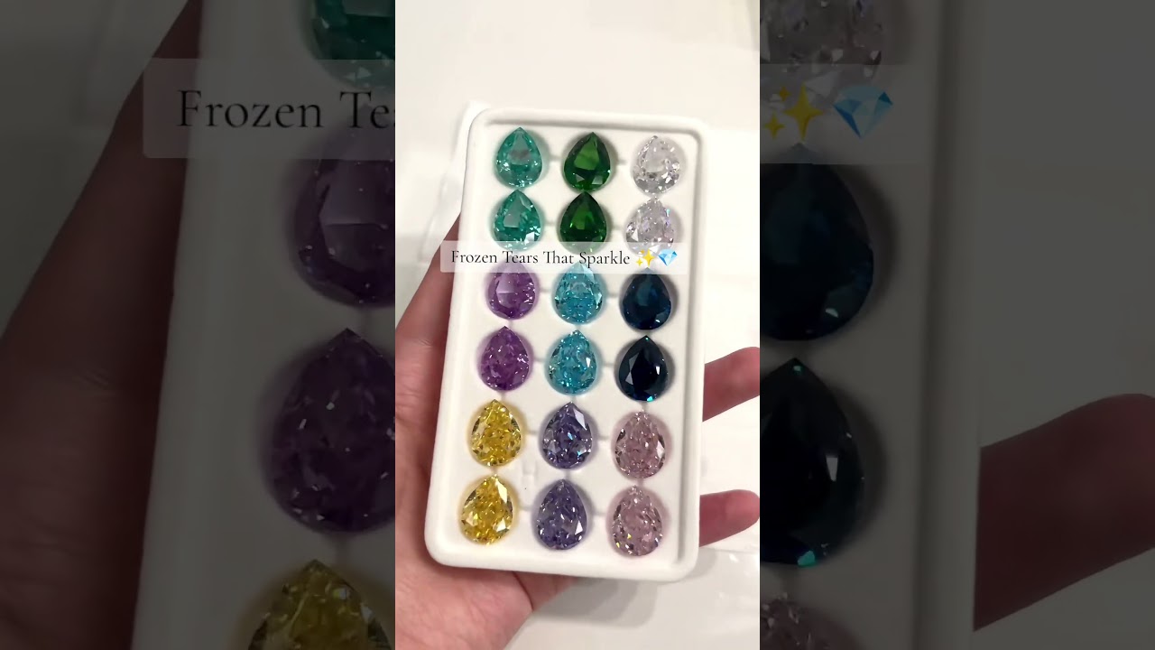 Pear Shape Ice-Cut Zircon Collection✨💎