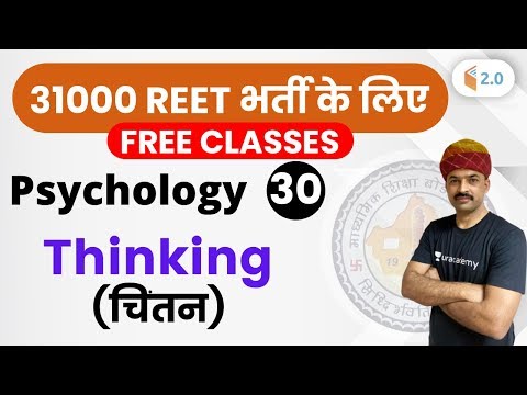 11:00 AM - REET 2020 | Psychology by BL Rewar Sir | Thinking (चिंतन)