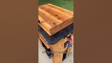 Black aesthetics on a wooden ice chest 🔥