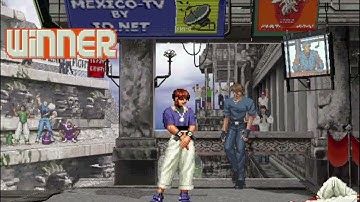 King of Fighters 2002 - Chris (Intros & Win Poses)