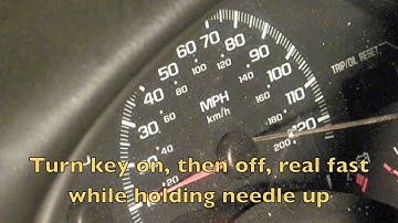 Camaro Speedometer Reset