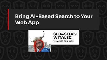 Bring AI-Based Search to Your Web App – Sebastian Witalec, JSNation 2023