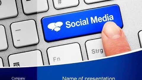 Social Media Keyboard PowerPoint Template