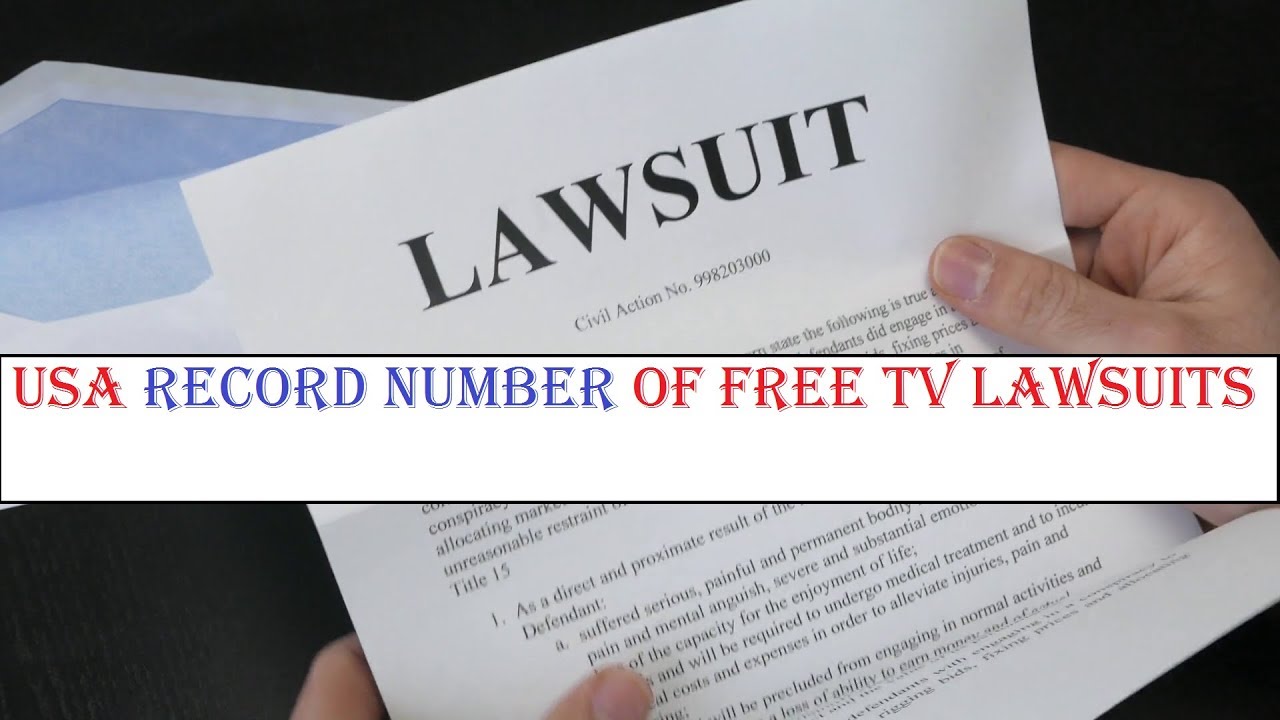 USA Serving Record Number of Free TV Lawsuits ! YouTube