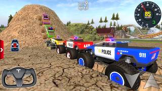 Monster Truck Mega Ramp Impossible Driver - Police Car Extreme Stunts Racing - Android GamePlay #3 screenshot 2