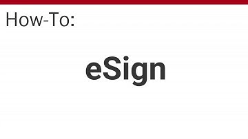 How to Esign a Document
