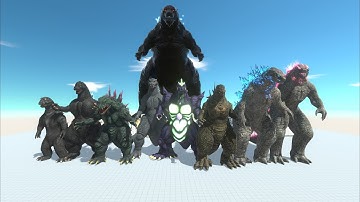 Evolution of Godzilla protect the last city from heavy attack by Dark Godzilla Earth