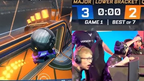 Crowd ERUPTS! 0 SECOND PANCAKE winner by COMM 😨| FaZe vs V1 | RLCS Winter Major