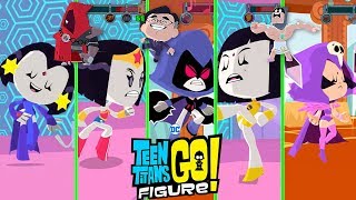 ALL RAVENS in Super Tough Tourney - Teen Titans GO! Figure Gameplay